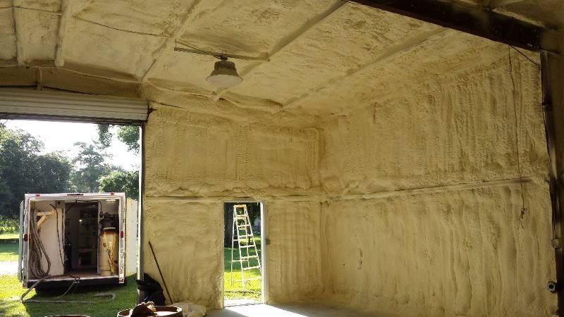 Spray foam insulation project in Cypress