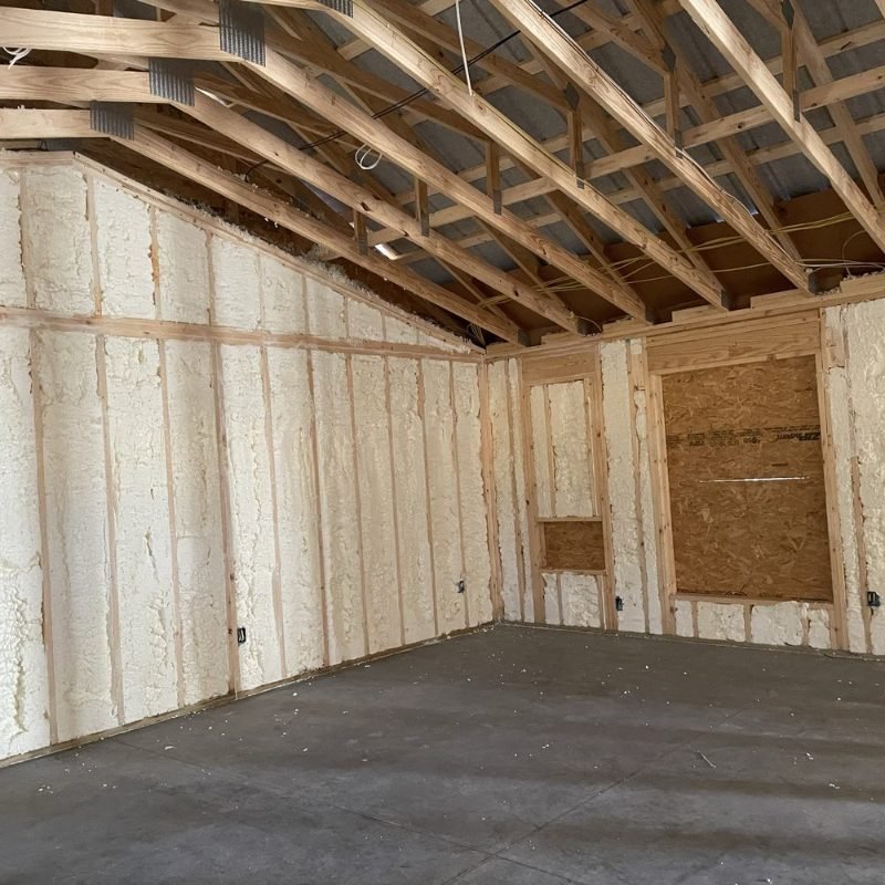 Spray foam insulation project in Cypress