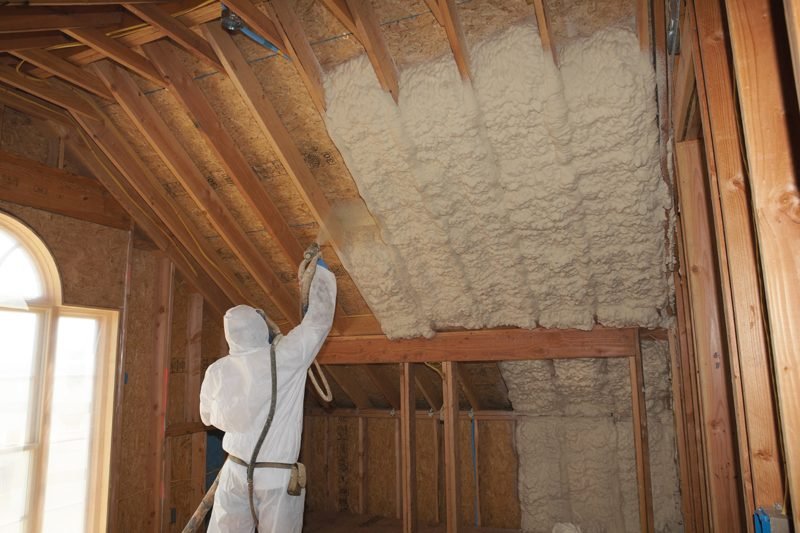 Spray foam insulation project in Cypress