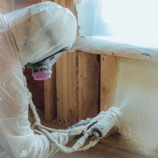 Spray foam insulation project in Cypress