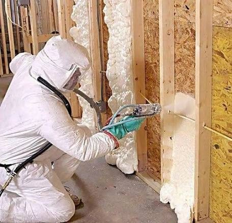 Spray foam insulation project in Cypress