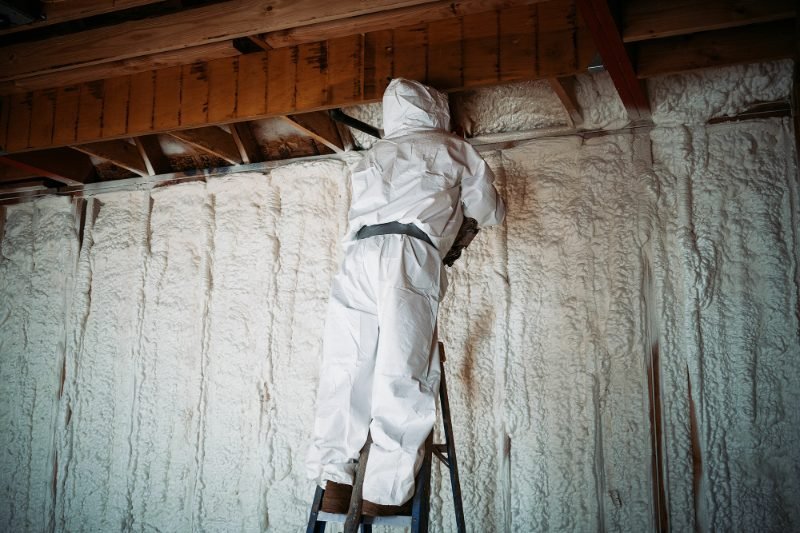 Spray foam insulation project in Cypress