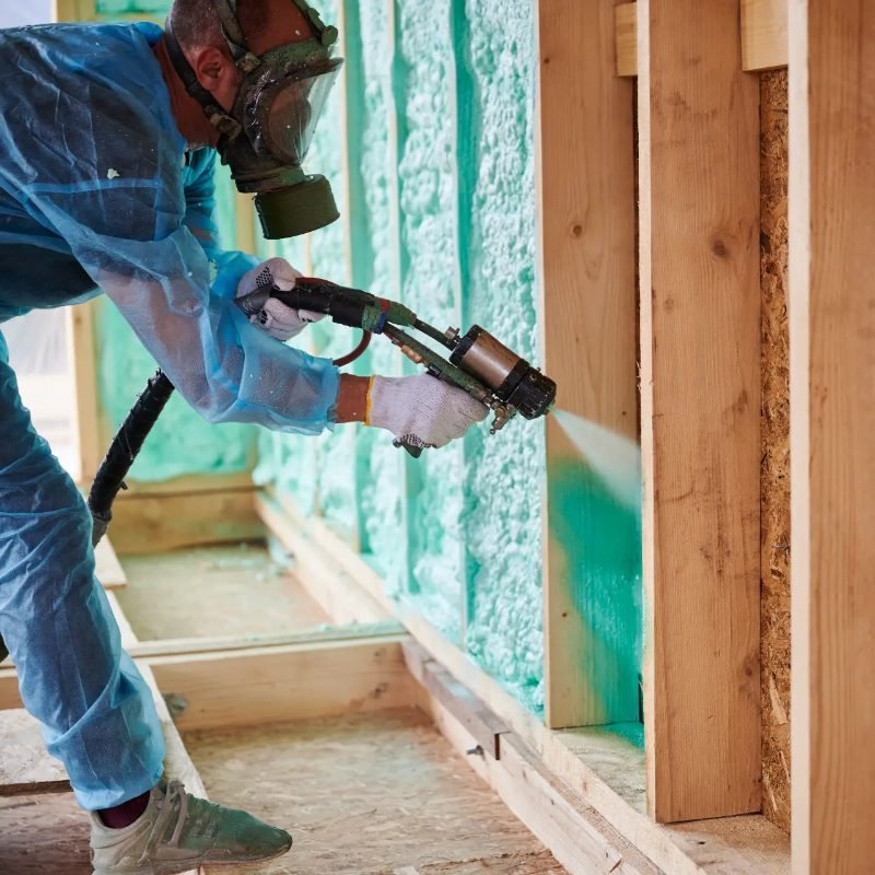 Spray foam insulation project in Cypress