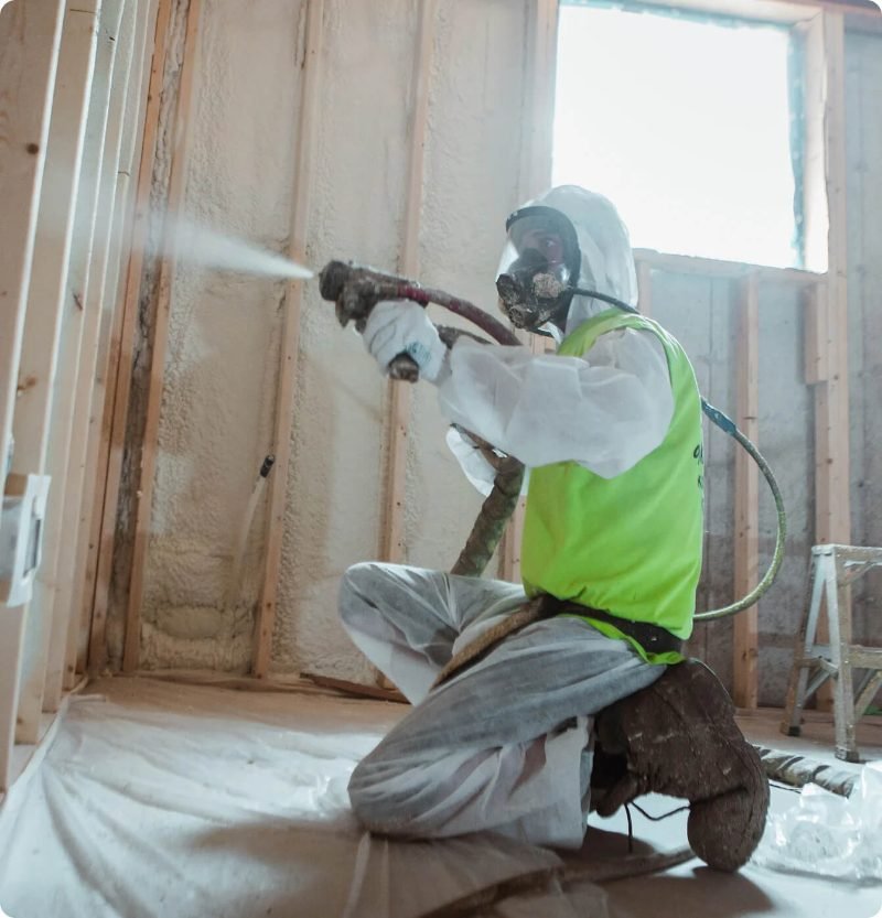 Spray foam insulation project in Cypress