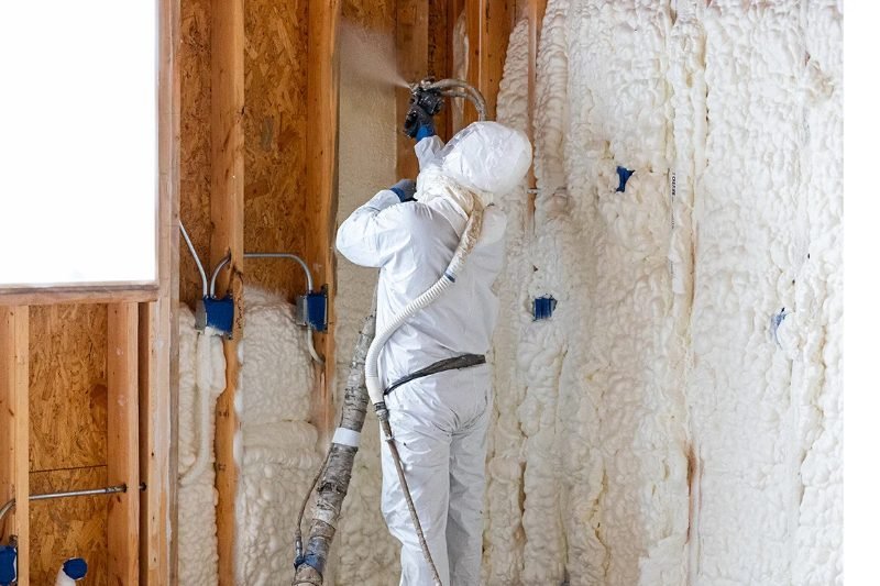 Spray foam insulation project in Cypress