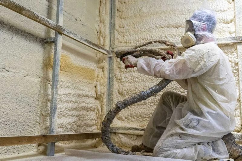 Spray foam insulation project in Cypress