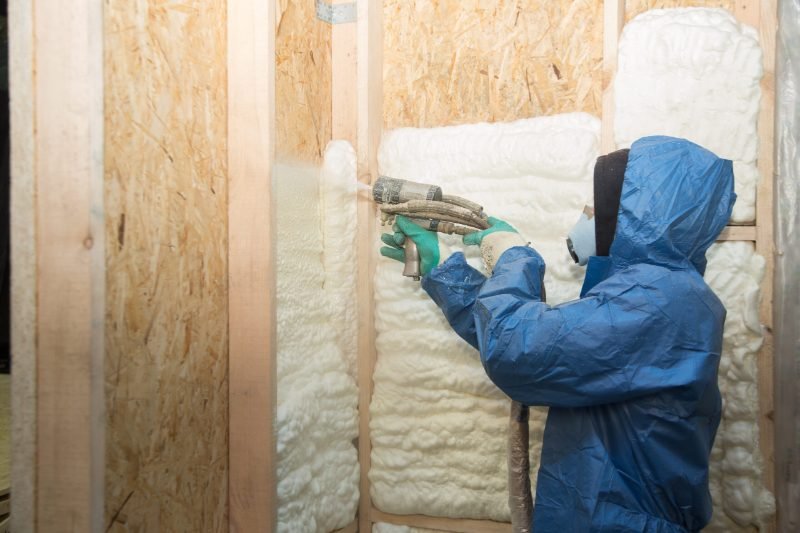 Spray foam insulation project in Cypress