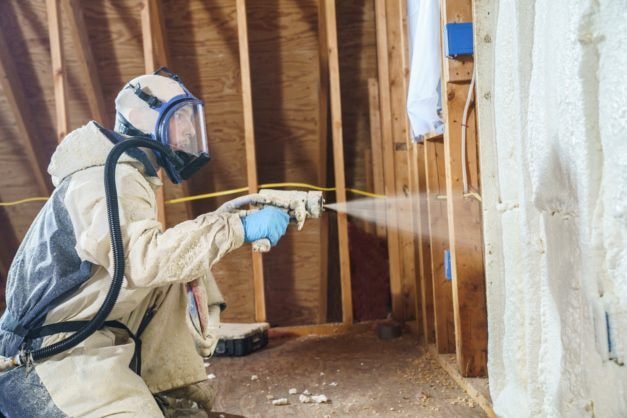 Spray foam insulation project in Cypress