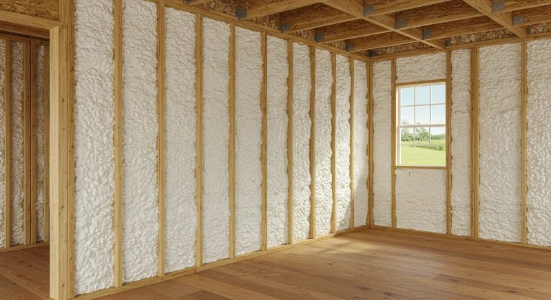 Spray foam insulation project in Cypress