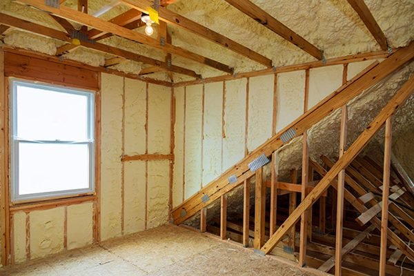 Spray foam insulation project in Cypress