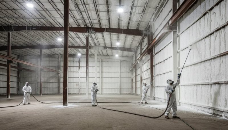 Spray foam insulation project in Cypress