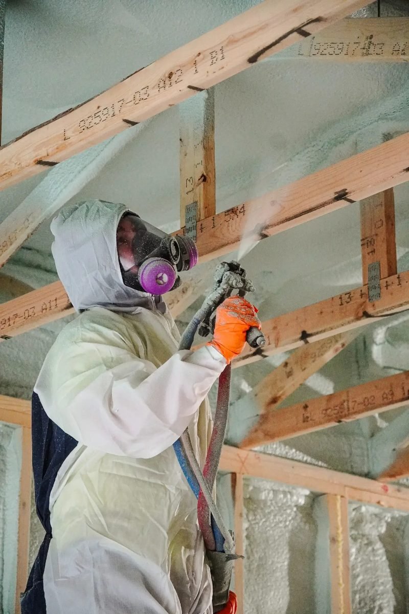 Spray foam insulation project in Cypress