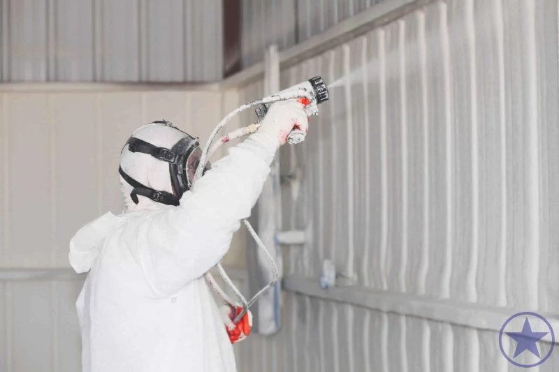 Spray foam insulation project in Cypress